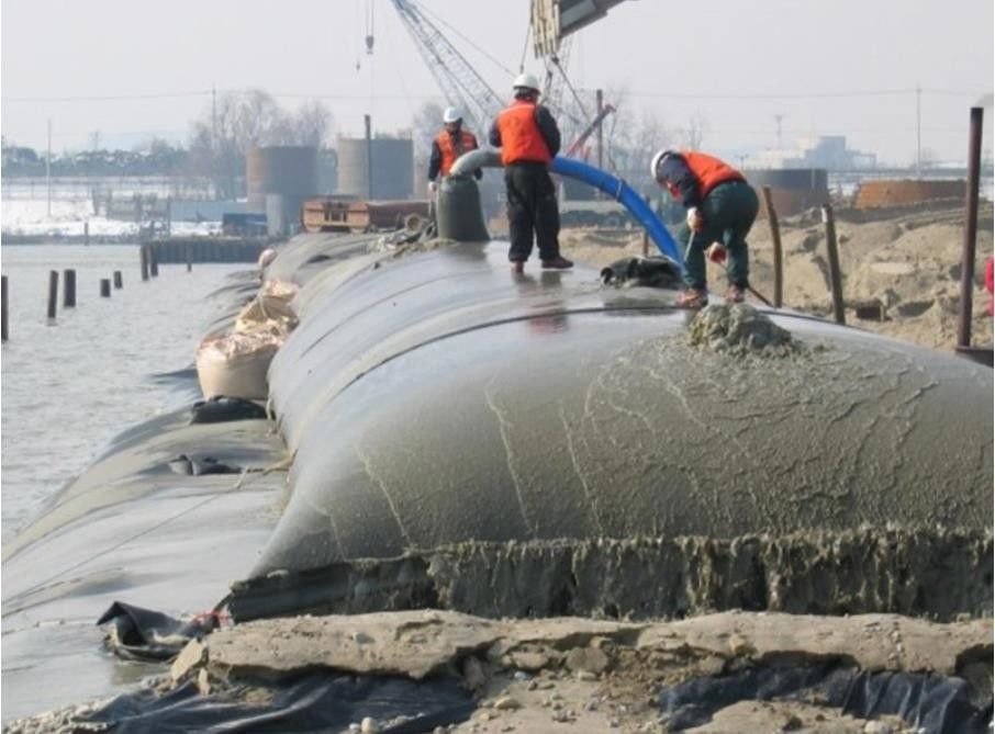 ポリプロピレンによって編まれるジオテキスタイルのGeotubeの排水のバッグ フィルタ7.5x10ft