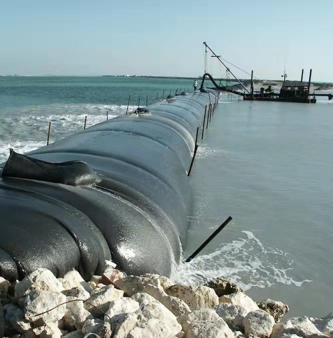 ISO9001 Geotubeの排水袋は堤防の基礎のためのフィルターを沈殿させる