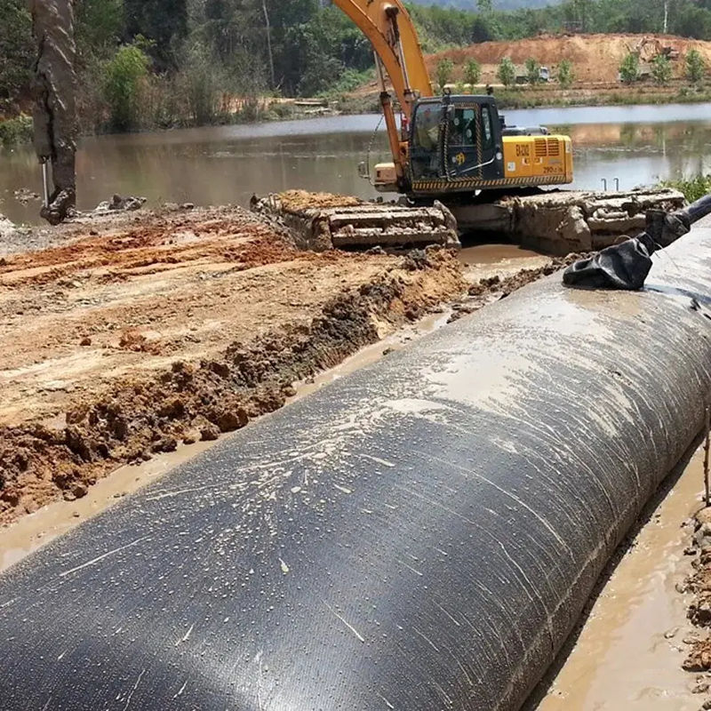 540g PPによって編まれるGeotubeは廃水の沈積物の排水のためのジオテキスタイルフィルターを袋に入れる