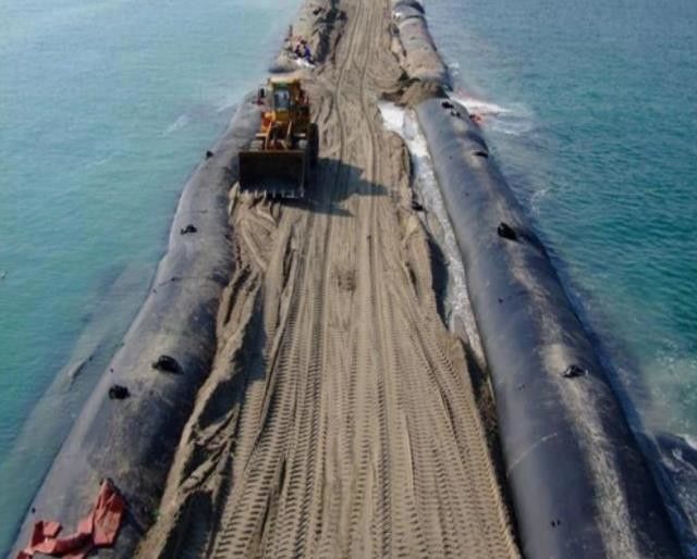 ジオテキスタイルのGeotube浚渫された排水袋はフィルター・バッグを沈殿させる