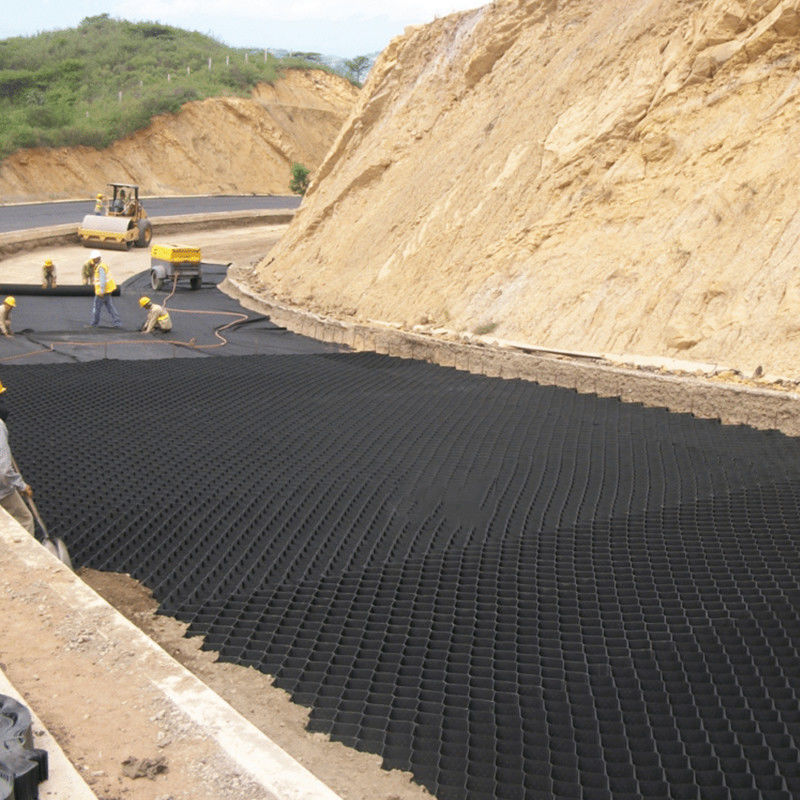 土壌補強道路丘の斜面のための反腐食 50mm Hdpe Geocell