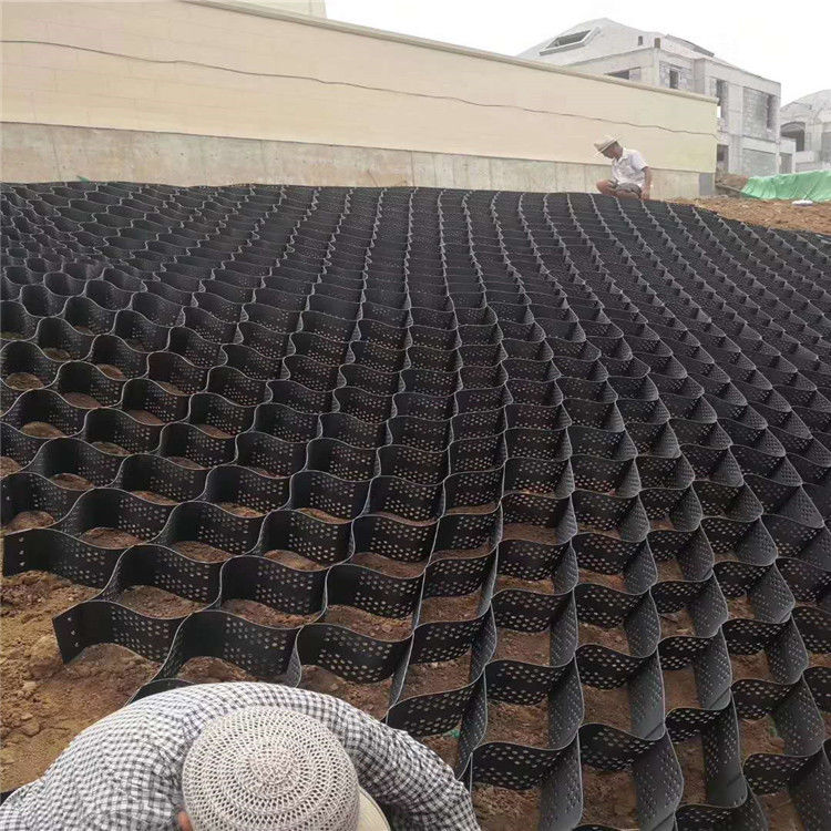 ブラック・グレーブ・スタビライザー グリッド・グラウンド HDPE ジオセル 工場 ドライブウェイの支障壁のためのグレーブ・スタビライザー