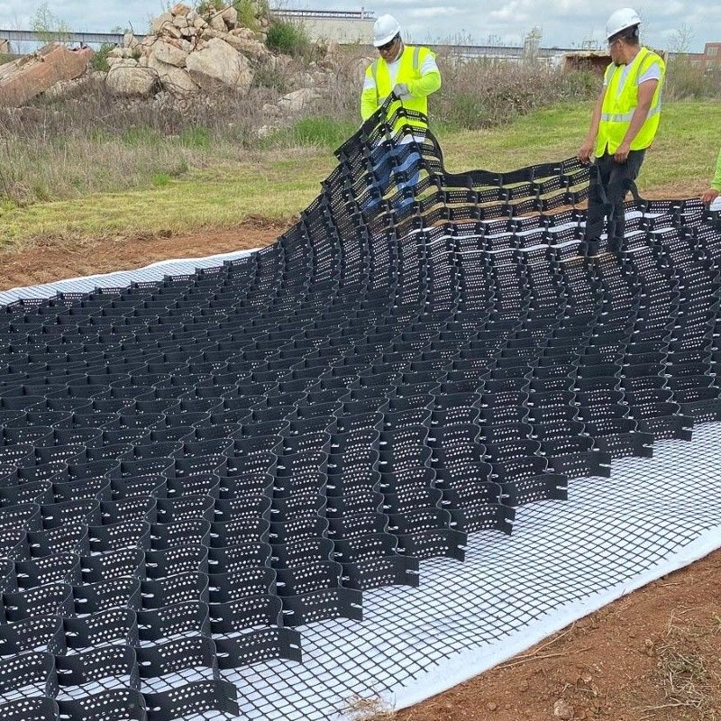 ブラック・グレーブ・スタビライザー グリッド・グラウンド HDPE ジオセル 工場 ドライブウェイの支障壁のためのグレーブ・スタビライザー