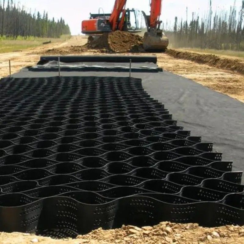 ブラック・グレーブ・スタビライザー グリッド・グラウンド HDPE ジオセル 工場 ドライブウェイの支障壁のためのグレーブ・スタビライザー