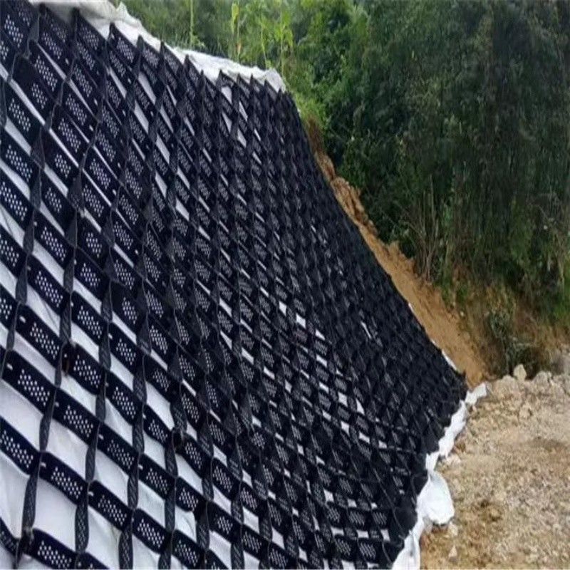 ハイ ハニーコム 黒 HDPE 地質細胞強化 道路用 砂石安定化グリッド 支架壁堤