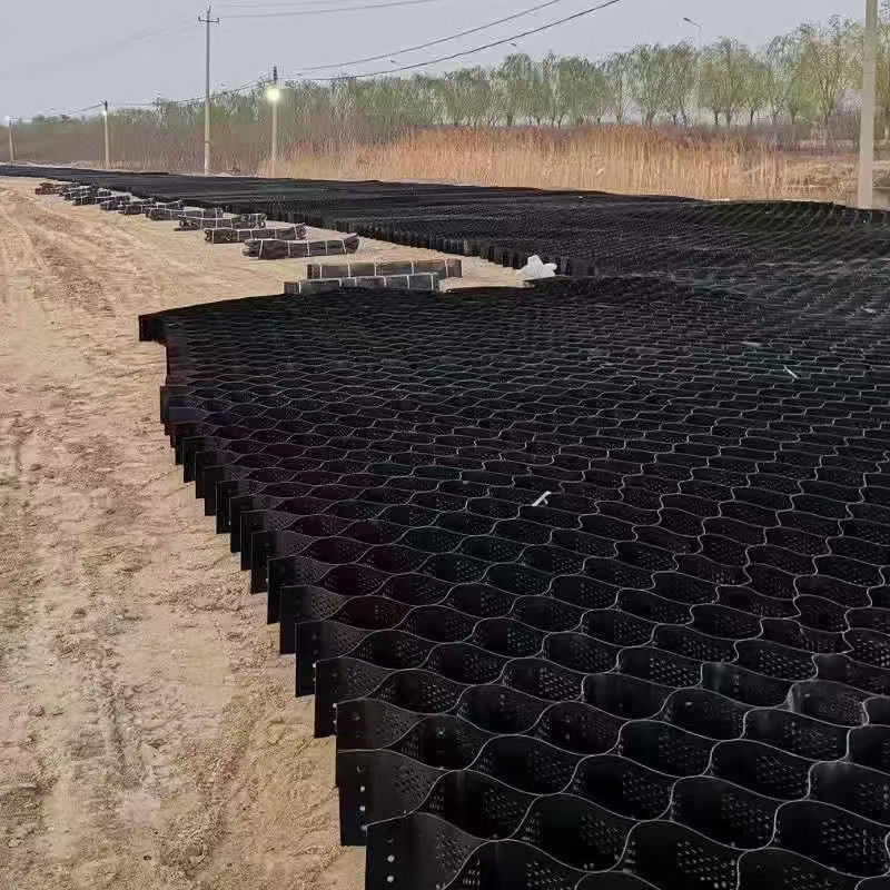 高質素な高細胞封鎖システム ハニーコム HDPE 地質セル 道路 基礎 斜面保護 駐車場 ドライブウェイ 支障壁