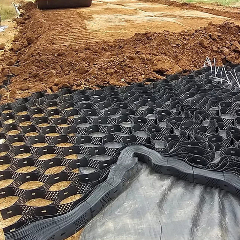 高質素な高細胞封鎖システム ハニーコム HDPE 地質セル 道路 基礎 斜面保護 駐車場 ドライブウェイ 支障壁