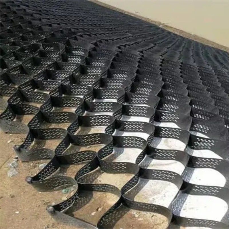 250mm 75mm 100mm 150mm Hdpe ジオセル 高質感 HDPE ハニーコンベッド 砂岩グリッド プラスチック ジオセル 工場直送価格