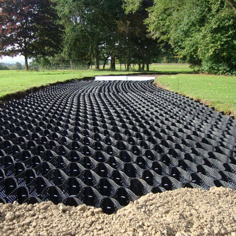高質感で穴を埋めた高細胞隔離システム ハニーコム HDPE 地質セル 道路 基礎 斜面 保護 駐車場 ドライブウェイ 支障壁