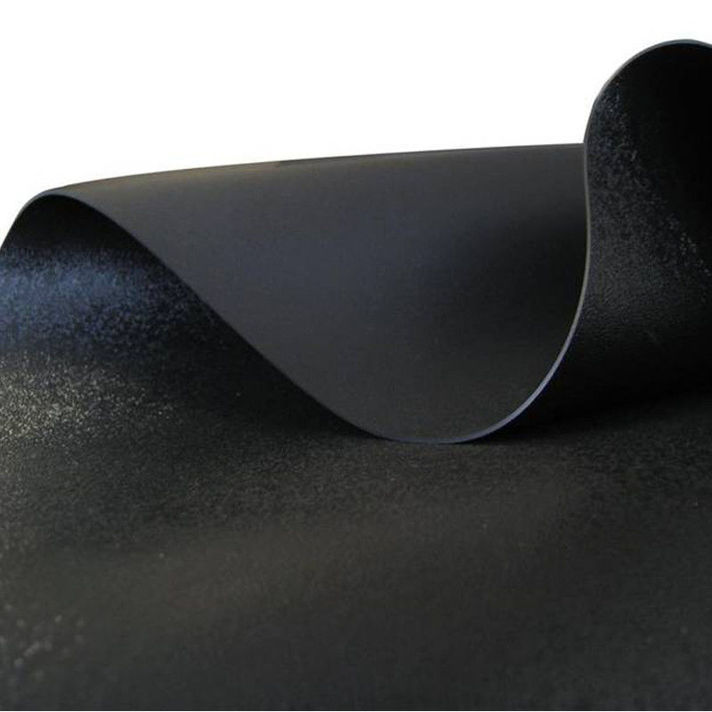 高密度ポリエチレン (HDPE) 地膜 ブラック UV 耐性 レイナー 埋立地に用いるポリエチレン池レイナー 1.5mm 厚さ 地膜 500N 張力強さ