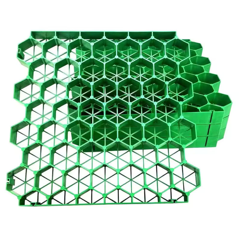 HDPE 草のグリッド メーカー プラスチック 砂利 舗装 グリッド 道路 駐車場 緑 黒色