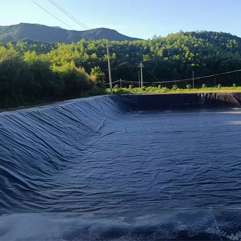 0.75-2.5mm HDPE ジオメンブレン池ライナー ランドフィル 魚 エビ 池 ダム ランドフィル ライナー 鉱山