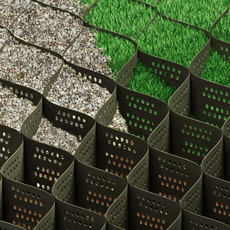 高強度ポリエステル 単軸ジオグリッド 土壌強化,ジオセルサポート,および様々な土木工学アプリケーション 耐久性,信頼性,Avai