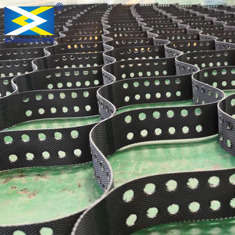 高引張強度二軸プラスチックメッシュ – 30kN/m 黒色PP/PETジオグリッド 土壌補強および道路基盤安定化用