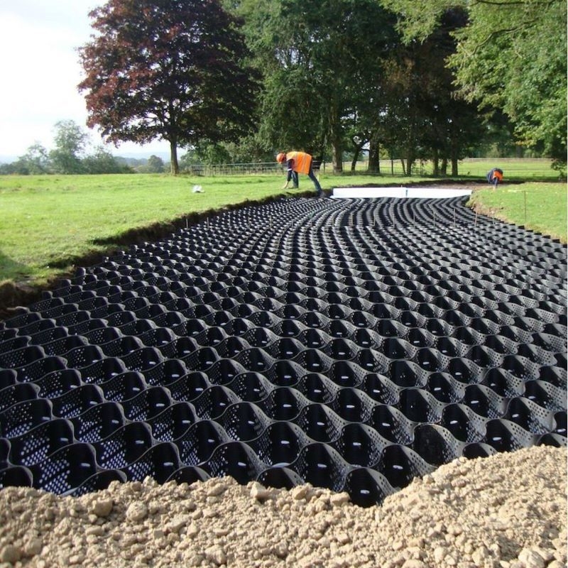 50MM 100mm 150mm HDPE ゲオセル ドライブウェイ侵食制御 砂石安定化器 庭園排水板 道路床斜面保護