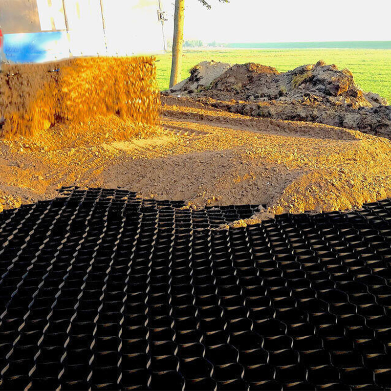 プラスチック ASTM 標準道路グリッド 砂利 ハニーコム HDPE 地質セル 壁の固定 強化 斜面保護 ドライブウェイ 地質セル 侵食制御